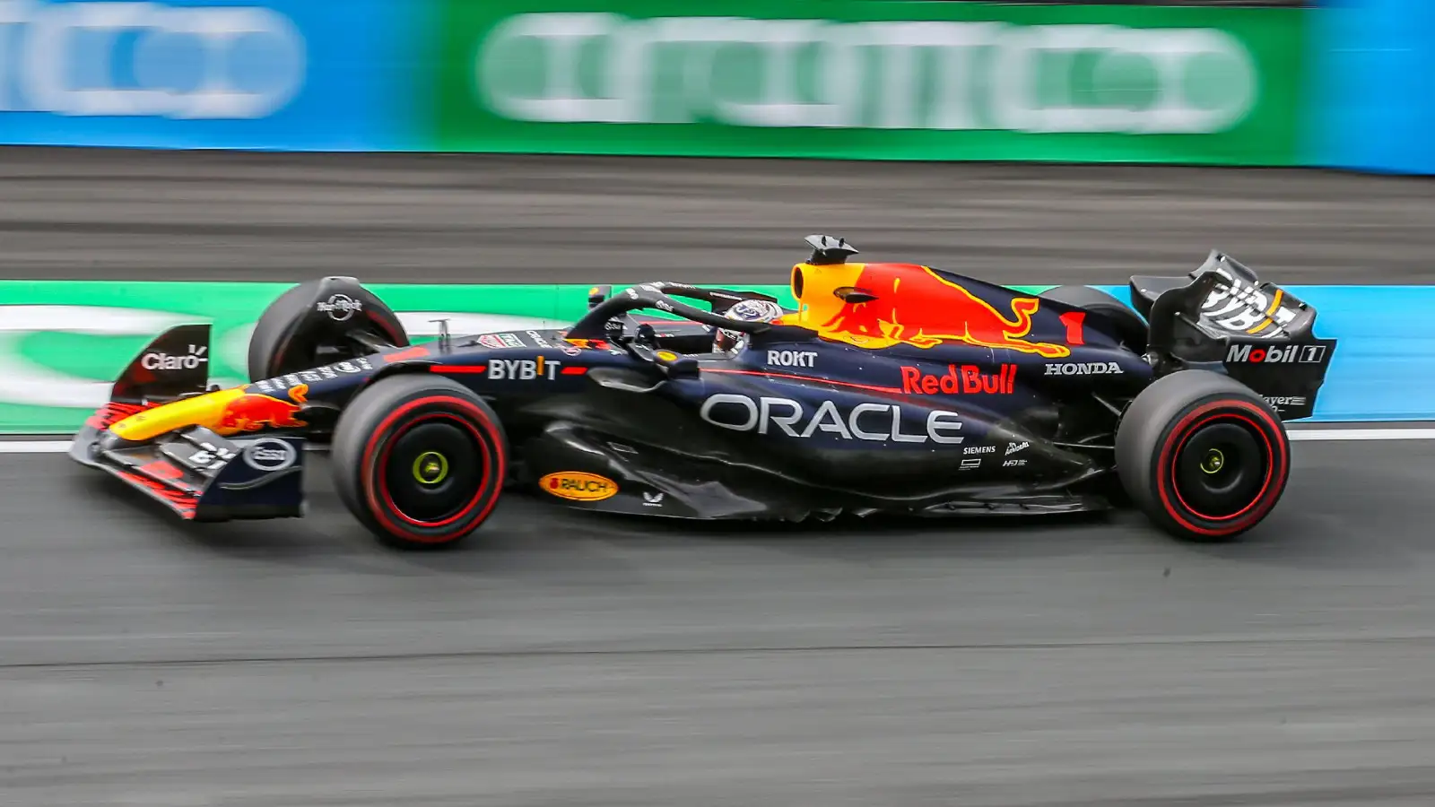 Zandvoort: Max Verstappen, Red Bull F1 driver, practicing for the Dutch Grand Prix.