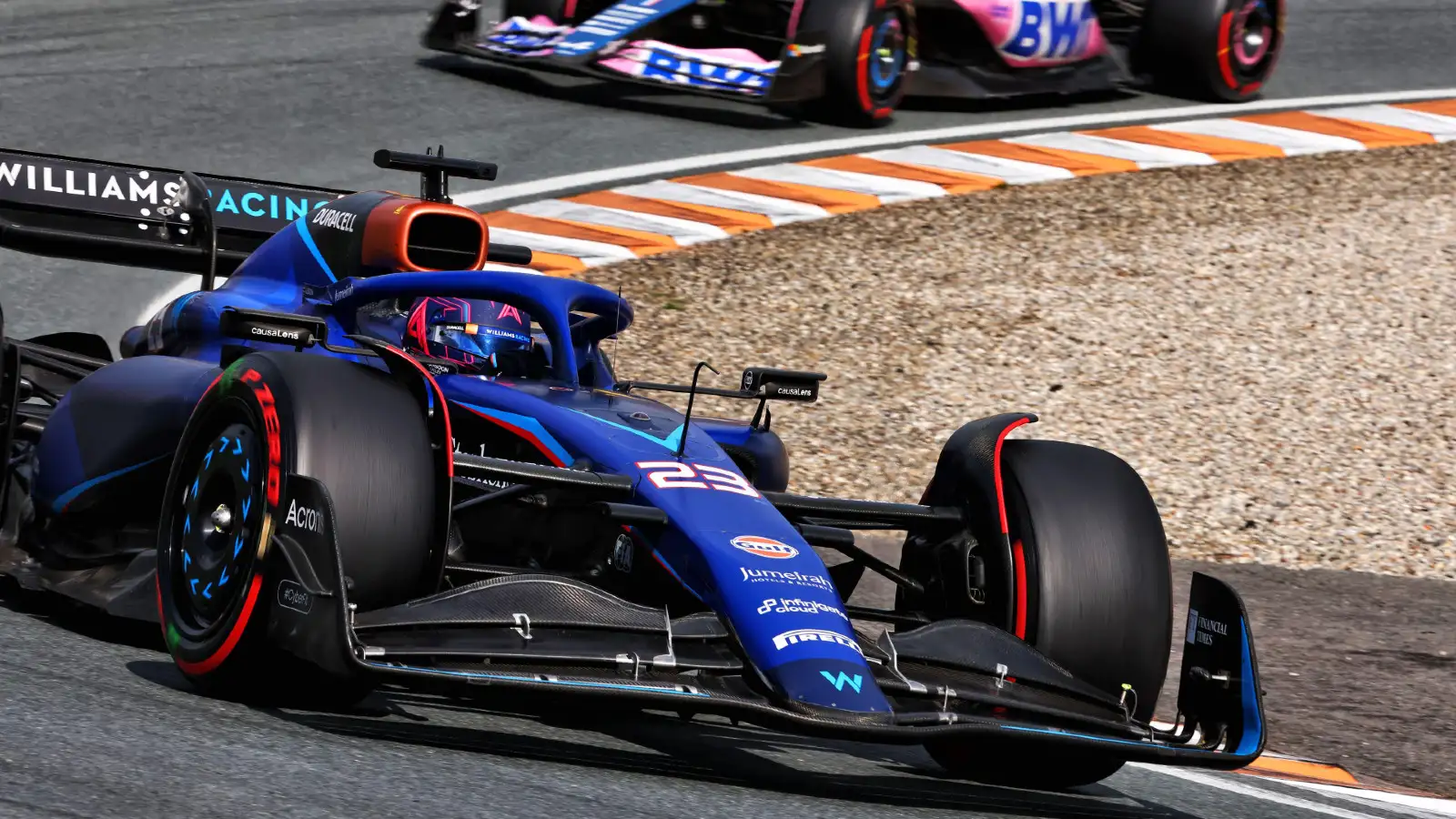Alex Albon, Williams F1 driver, races to eighth place at the Dutch Grand Prix at Zandvoort