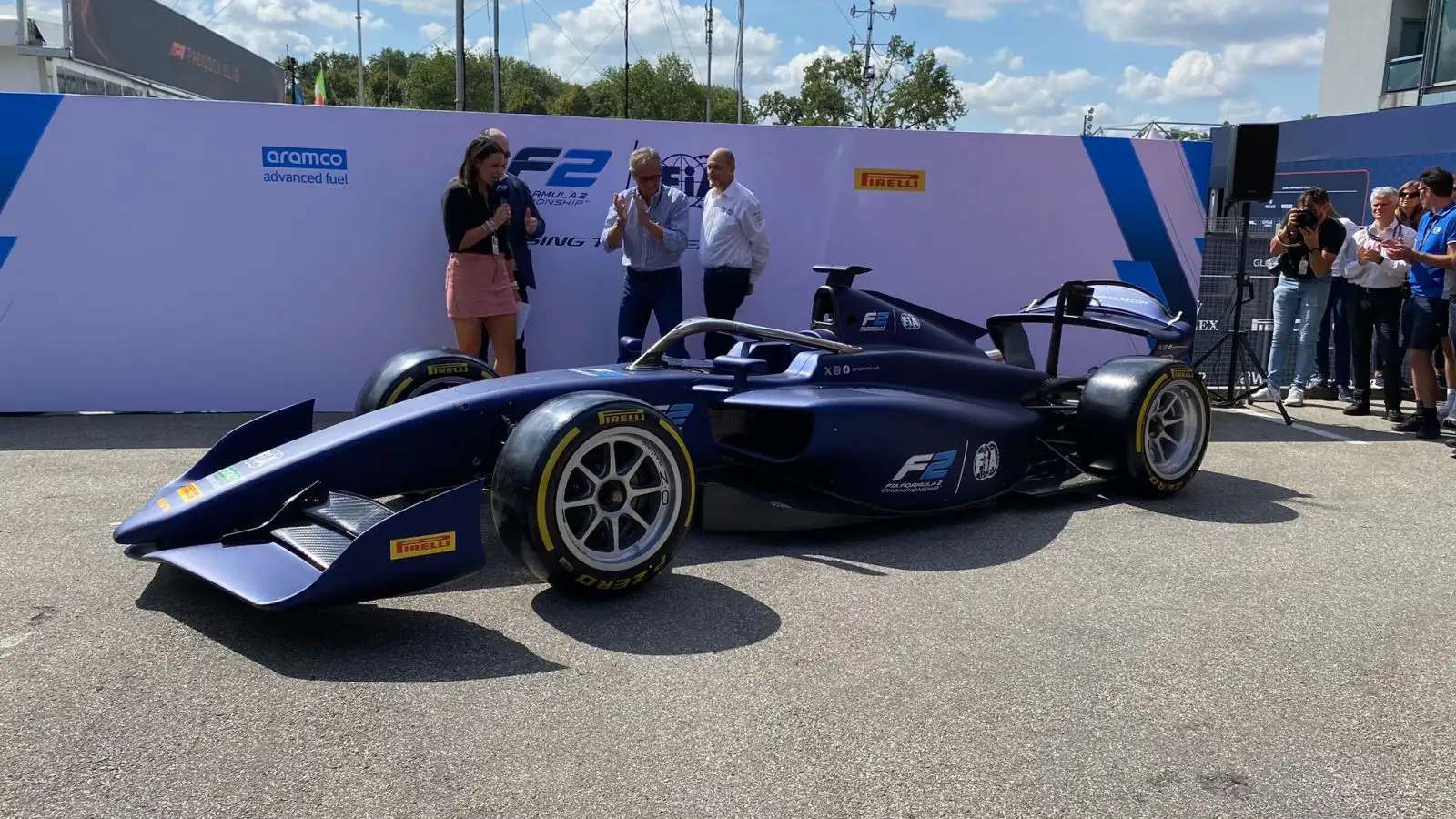 The new-look Formula 2 car for 2024 is revealed ahead of the Italian Grand Prix at Monza.