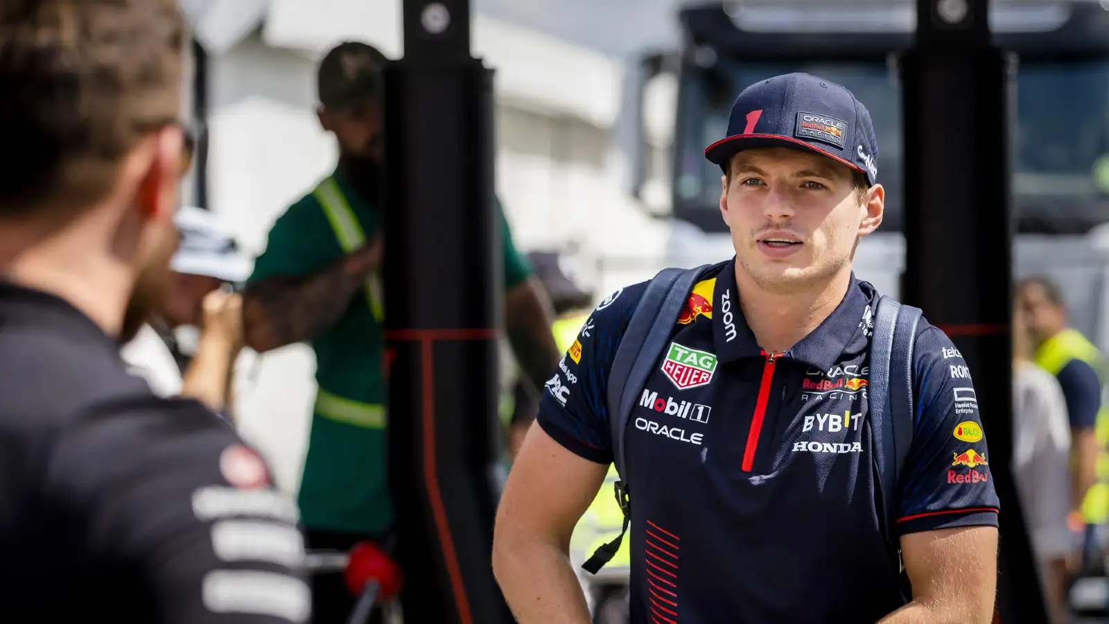 Italian Grand Prix: Max Verstappen arrives for the weekend at Monza.