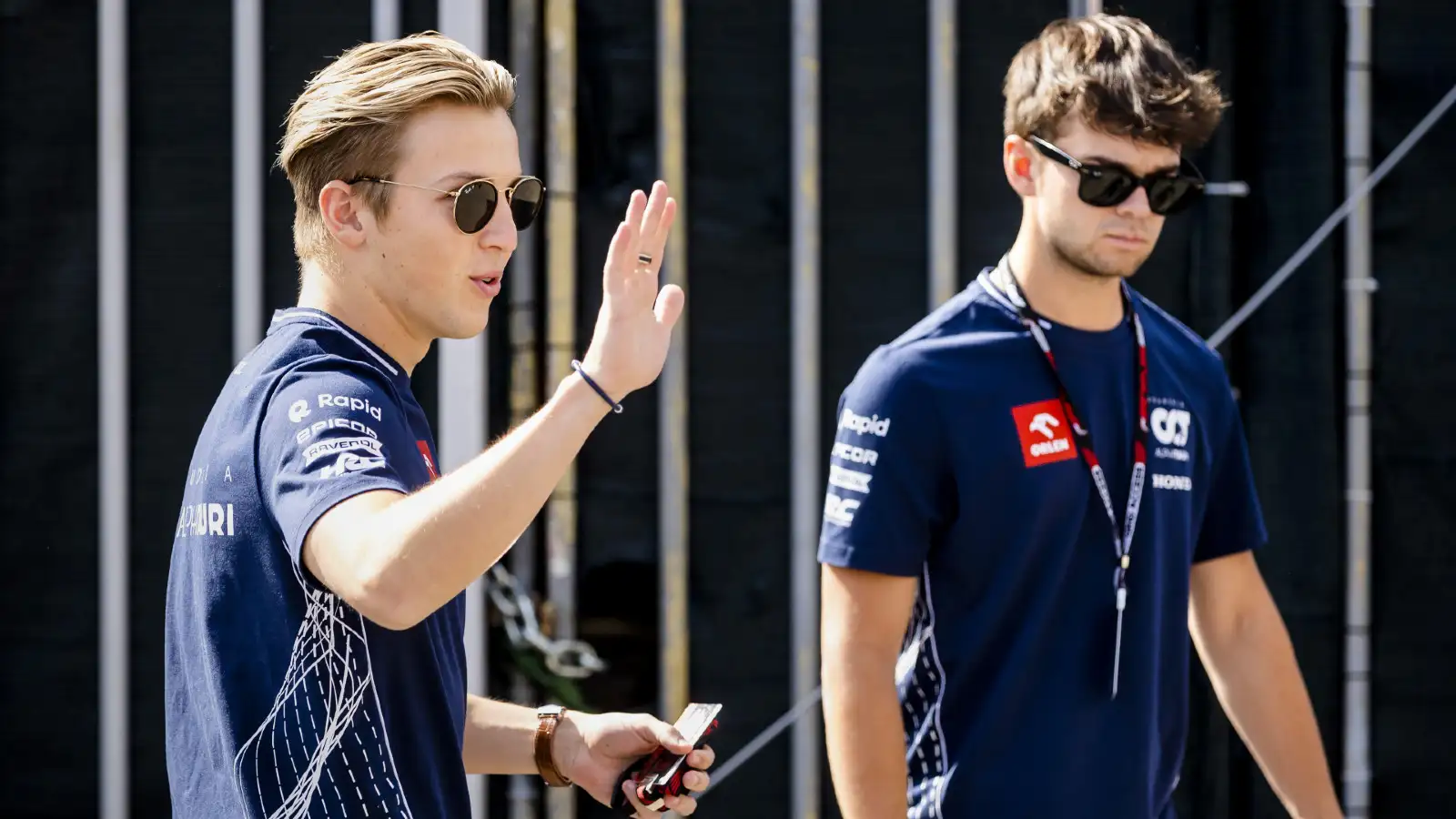 Monza: Red Bull driver Liam Lawson arrives at the Italian Grand Prix, racing for AlphaTauri.