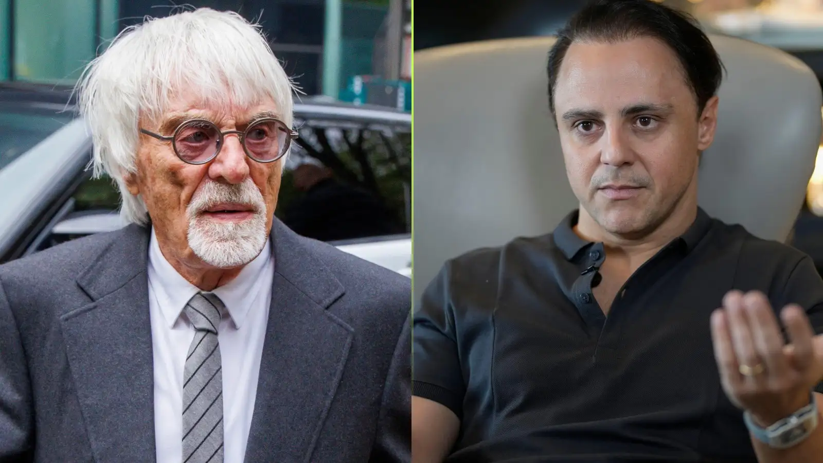 Bernie Ecclestone and Felipe Massa.