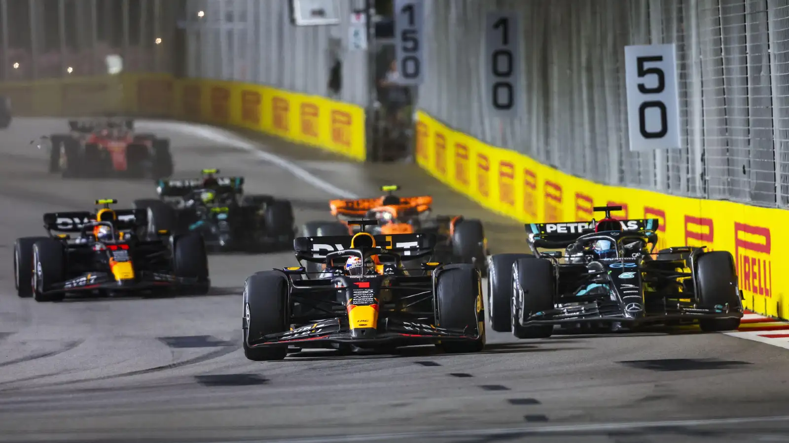 Red Bull's Max Verstappen in action during the Singapore Grand Prix.