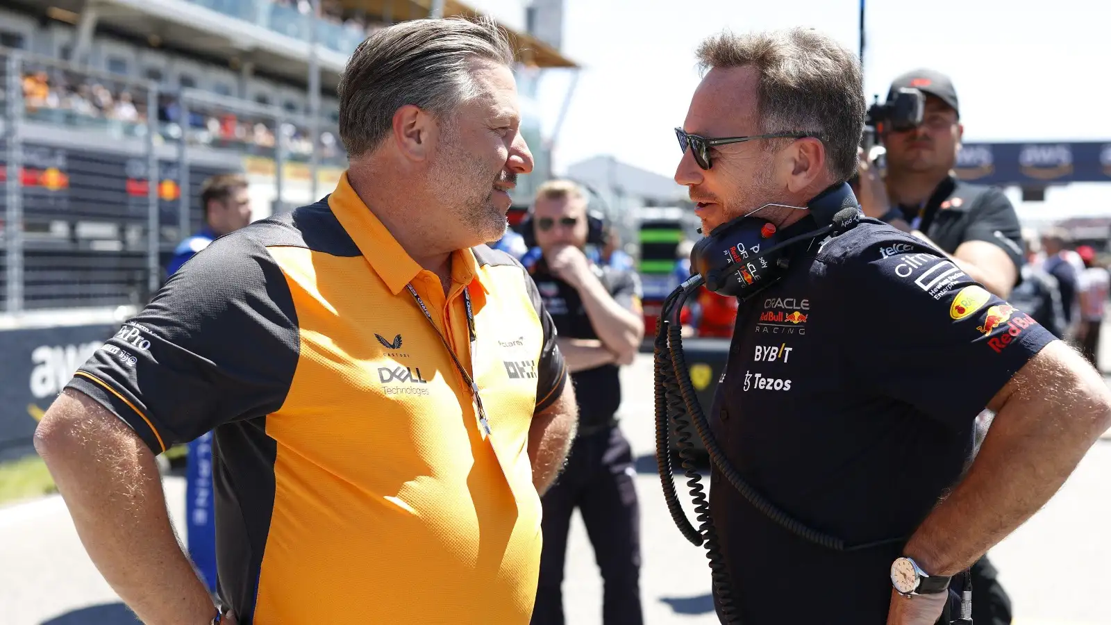 Zak Brown and Christian Horner