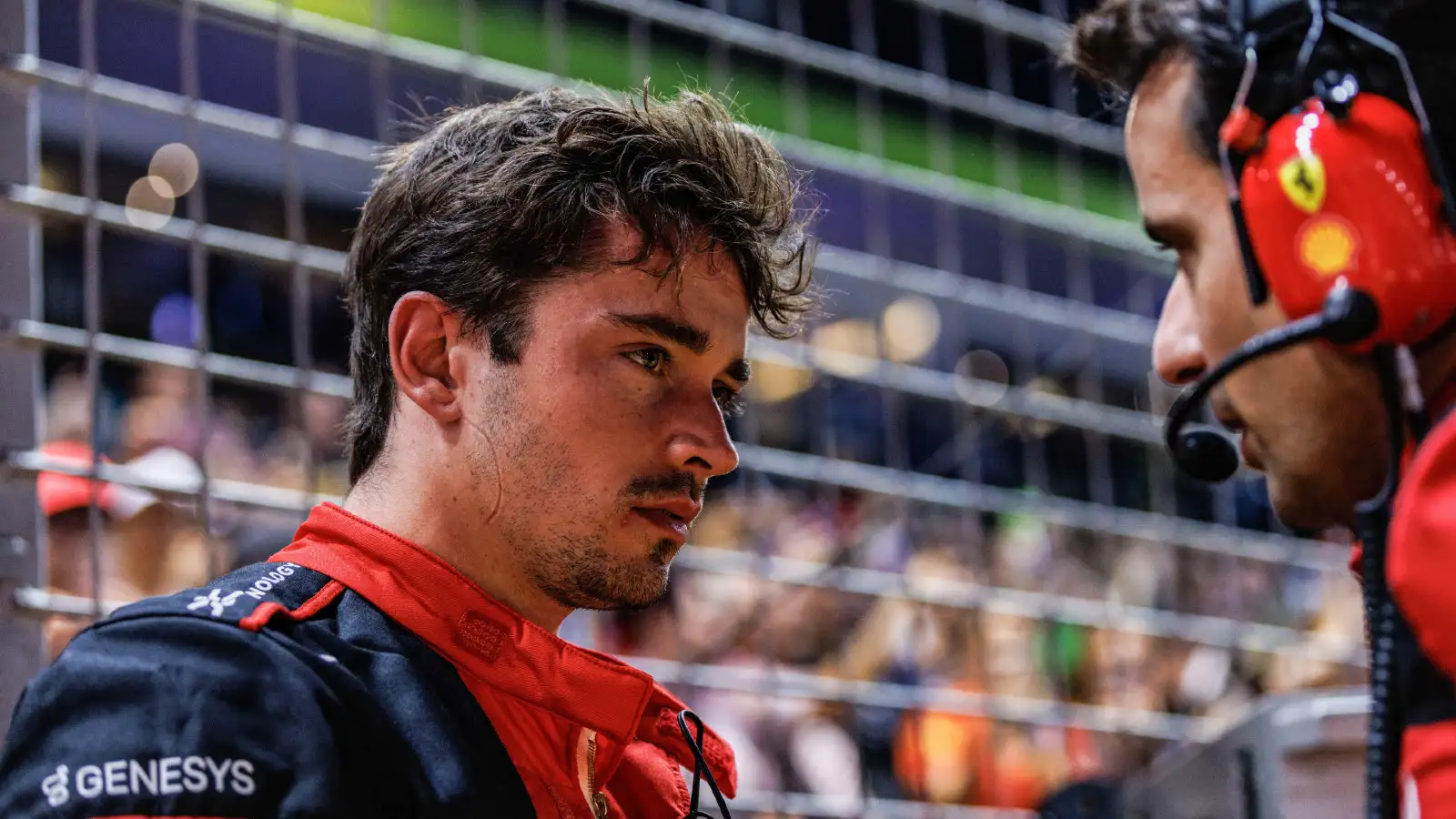 Ferrari's Charles Leclerc at the Singapore Grand Prix.