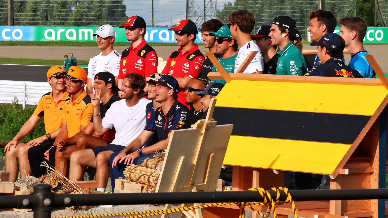 Sebastian F1, the F1 drivers and his Suzuka bee hotels.