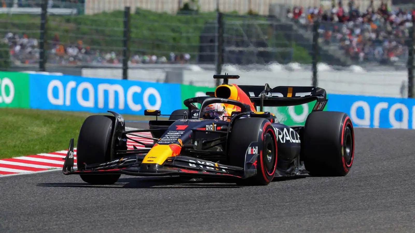 Max Verstappen in qualifying for the Japanese Grand Prix.
