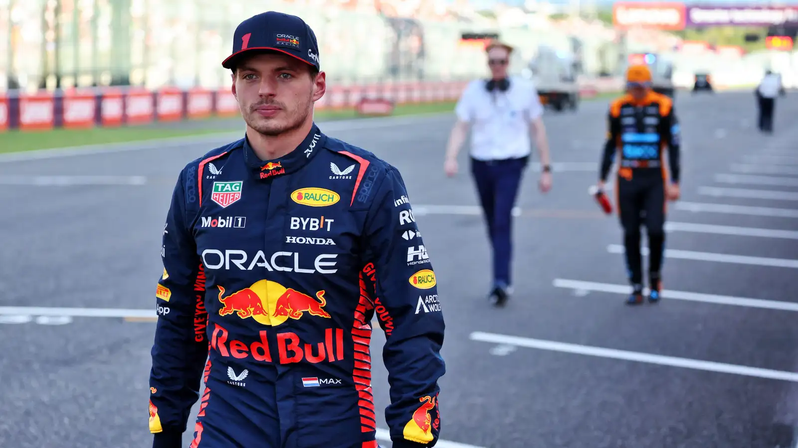 Red Bull's Max Verstappen on pole position for the Japanese Grand Prix.