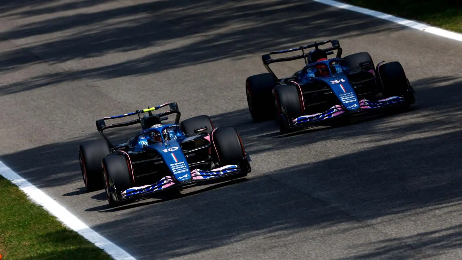 Alpine drivers Pierre Gasly and Esteban Ocon.