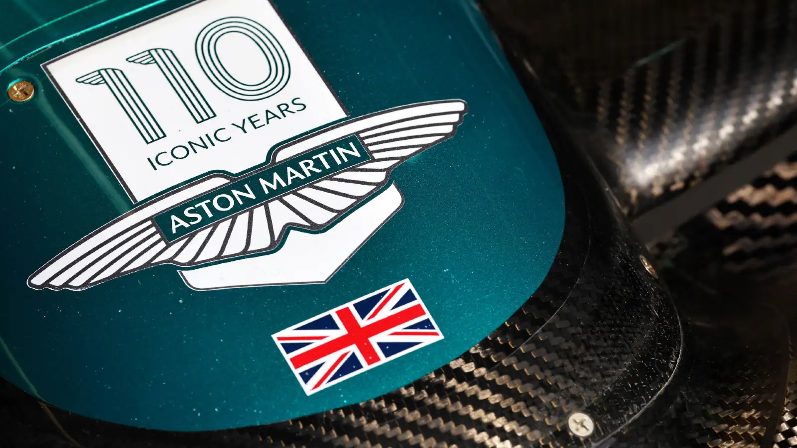 An Aston Martin F1 nosecone, pictured during the Italian Grand Prix weekend.