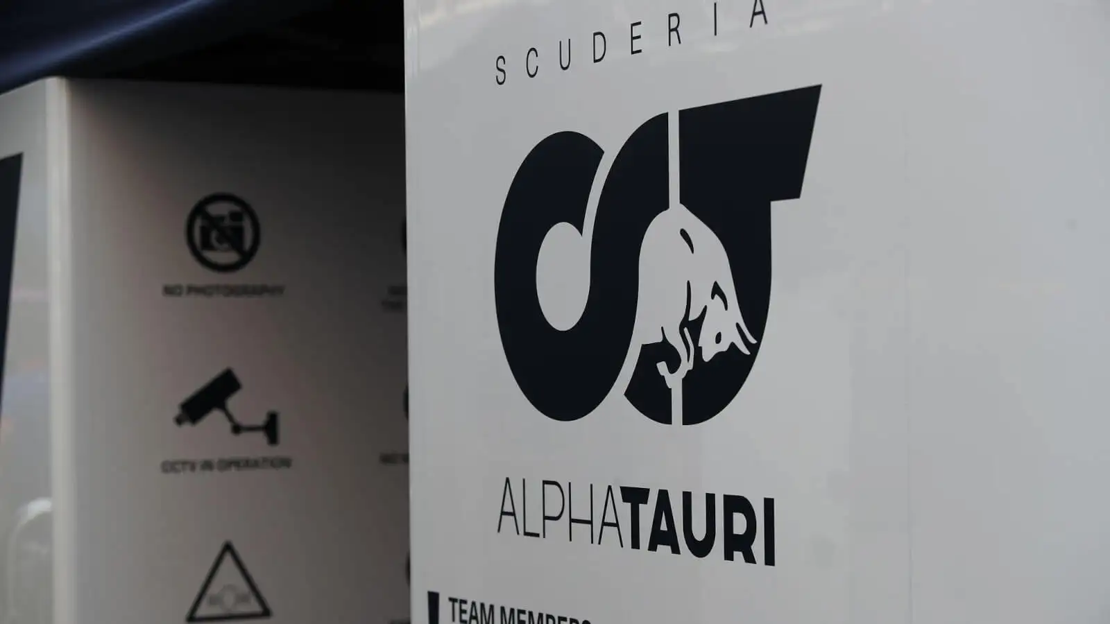 AlphaTauri branding at the entry.