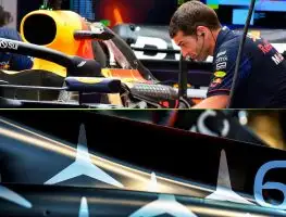 Red Bull and Mercedes rear wings catch the eye in Qatar GP F1 garages