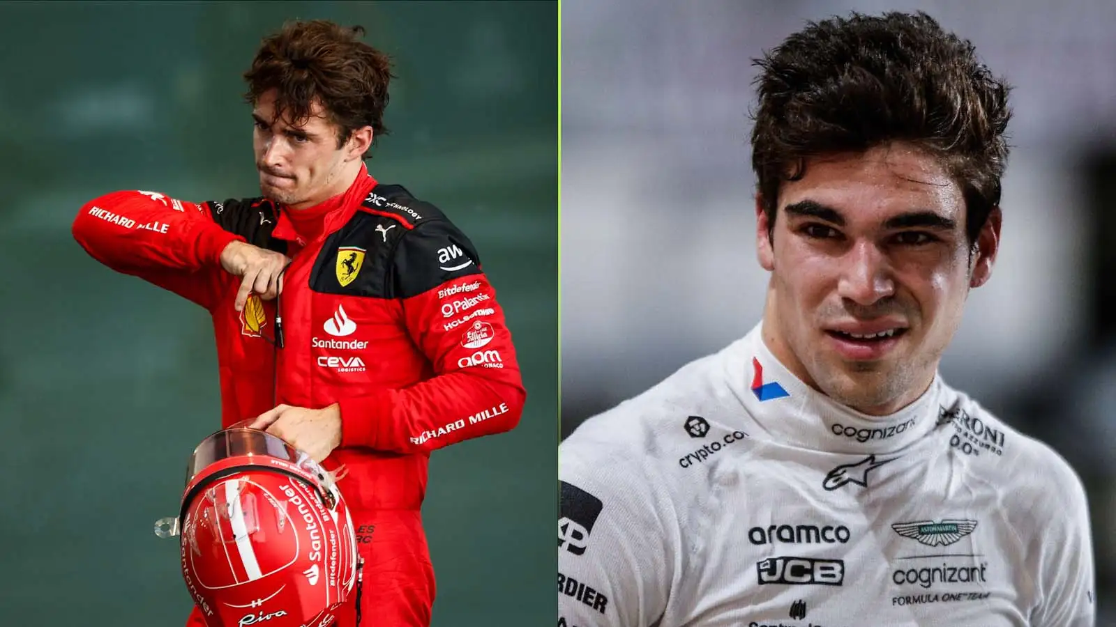 Charles Leclerc and Lance Stroll.