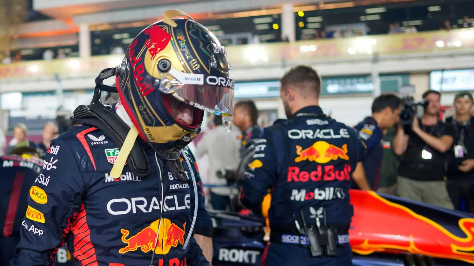 Max Verstappen on the grid at the Qatar Grand Prix.