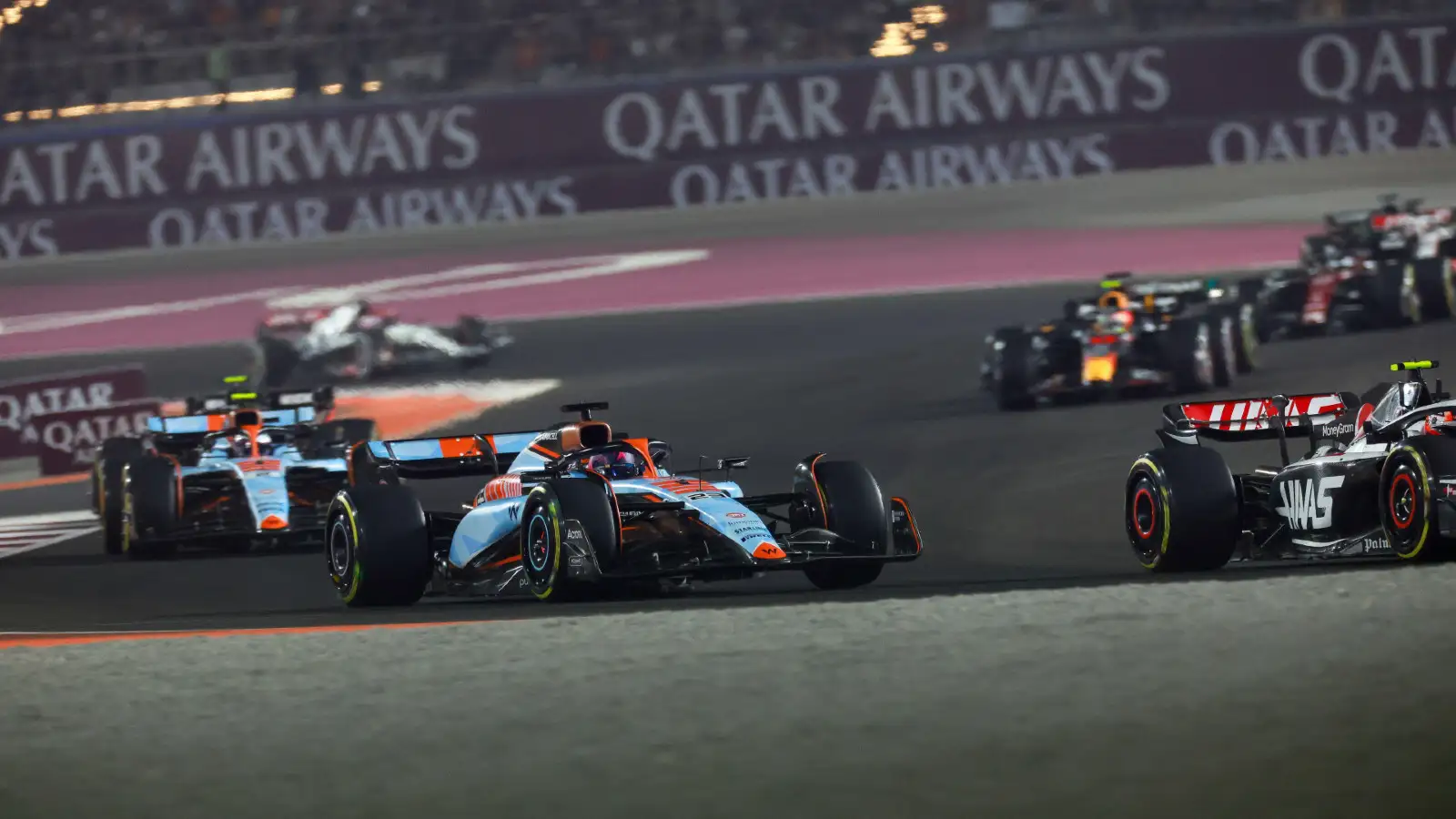 Williams' Alex Albon in action during the Qatar Grand Prix.
