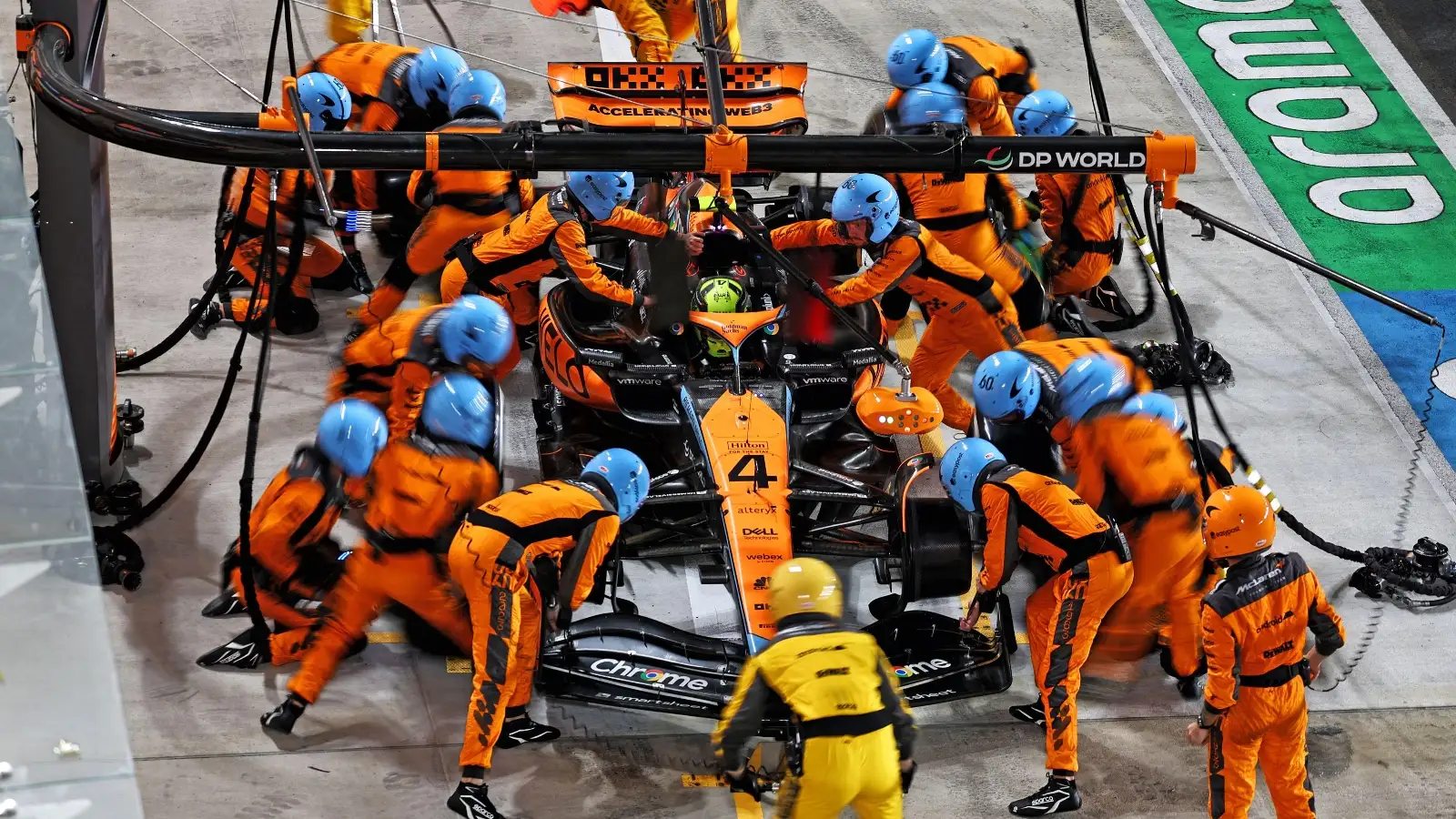 McLaren and their pit crew