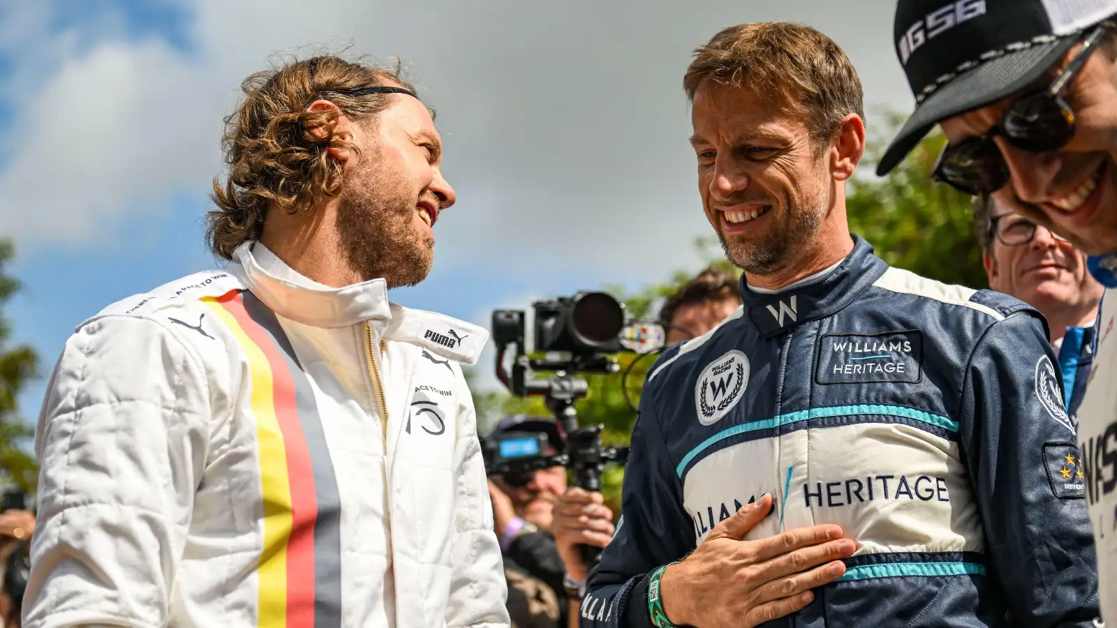 Sebastian Vettel and Jenson Button