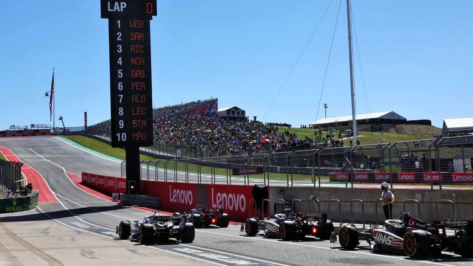 US Grand Prix FP1 starts in Austin.