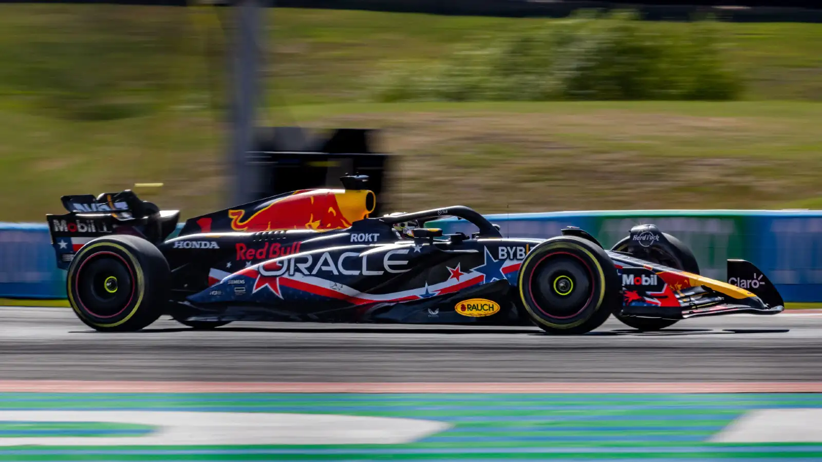 Red Bull's Max Verstappen on track during the United States Grand Prix.