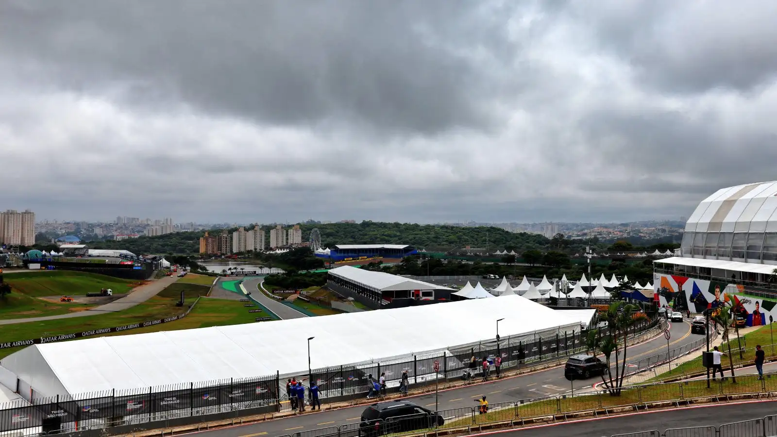 Panoramic view of the incredible Interlagos circuit, home of the Brazilian Grand Prix