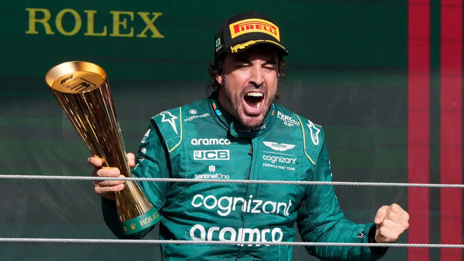 Fernando Alonso identifies 'one metre mistake' by Sergio Perez in epic podium battle : PlanetF1