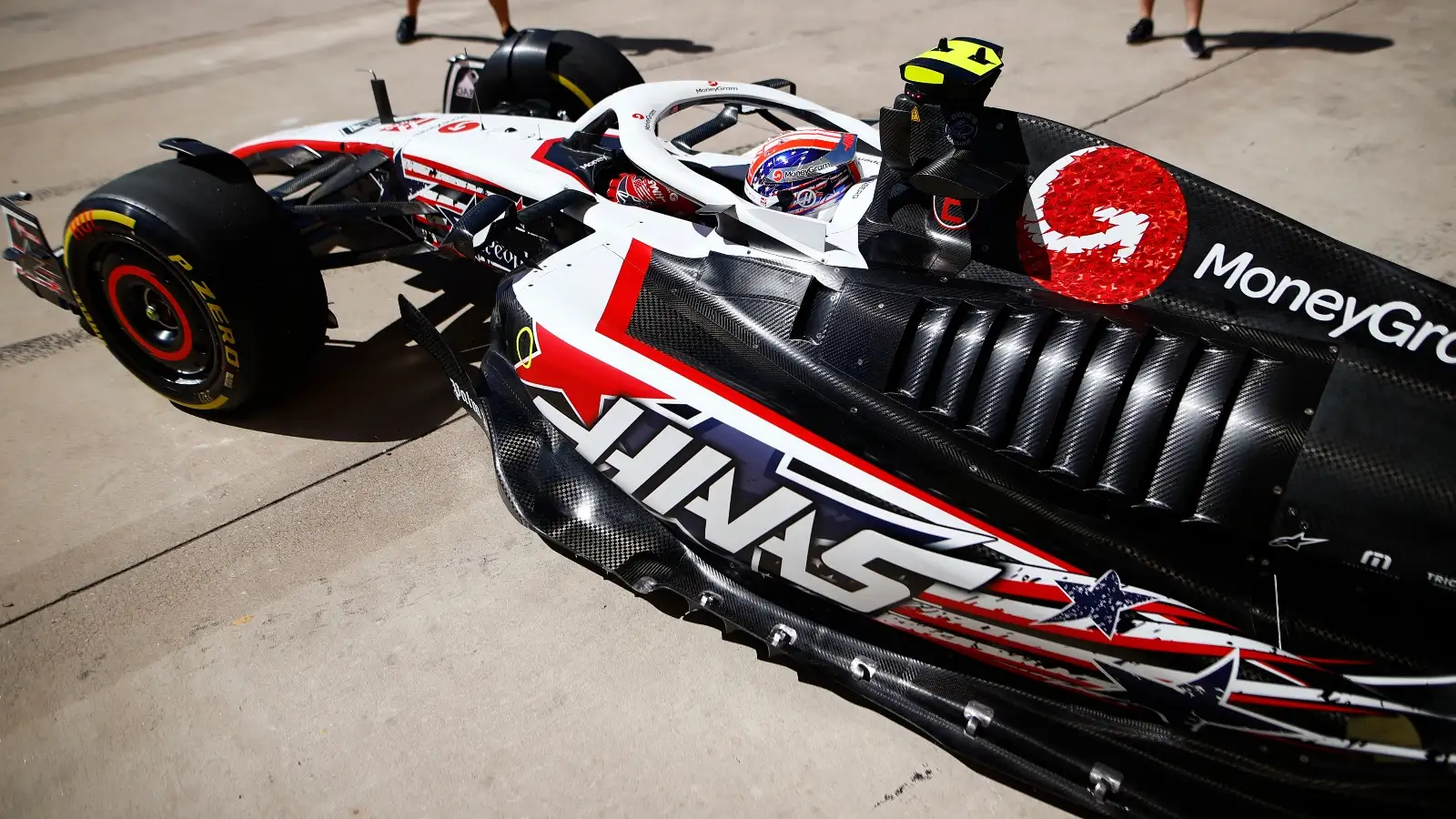 Haas 2023 challenger pictured at the United States Grand Prix.