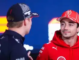 Max Verstappen pulls Charles Leclerc into interview to answer key Ferrari question