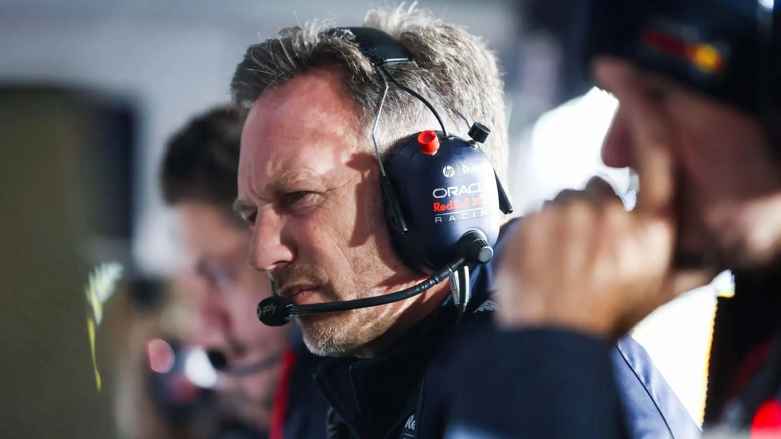 Christian Horner on the Las Vegas pit wall.