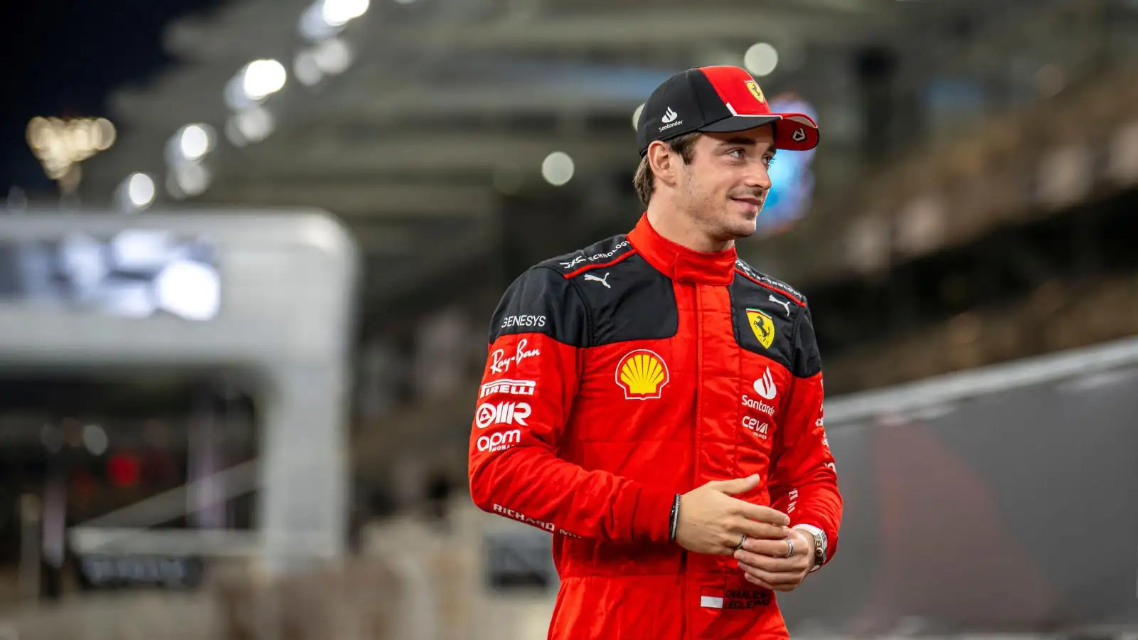 Charles Leclerc at the Abu Dhabi Grand Prix.