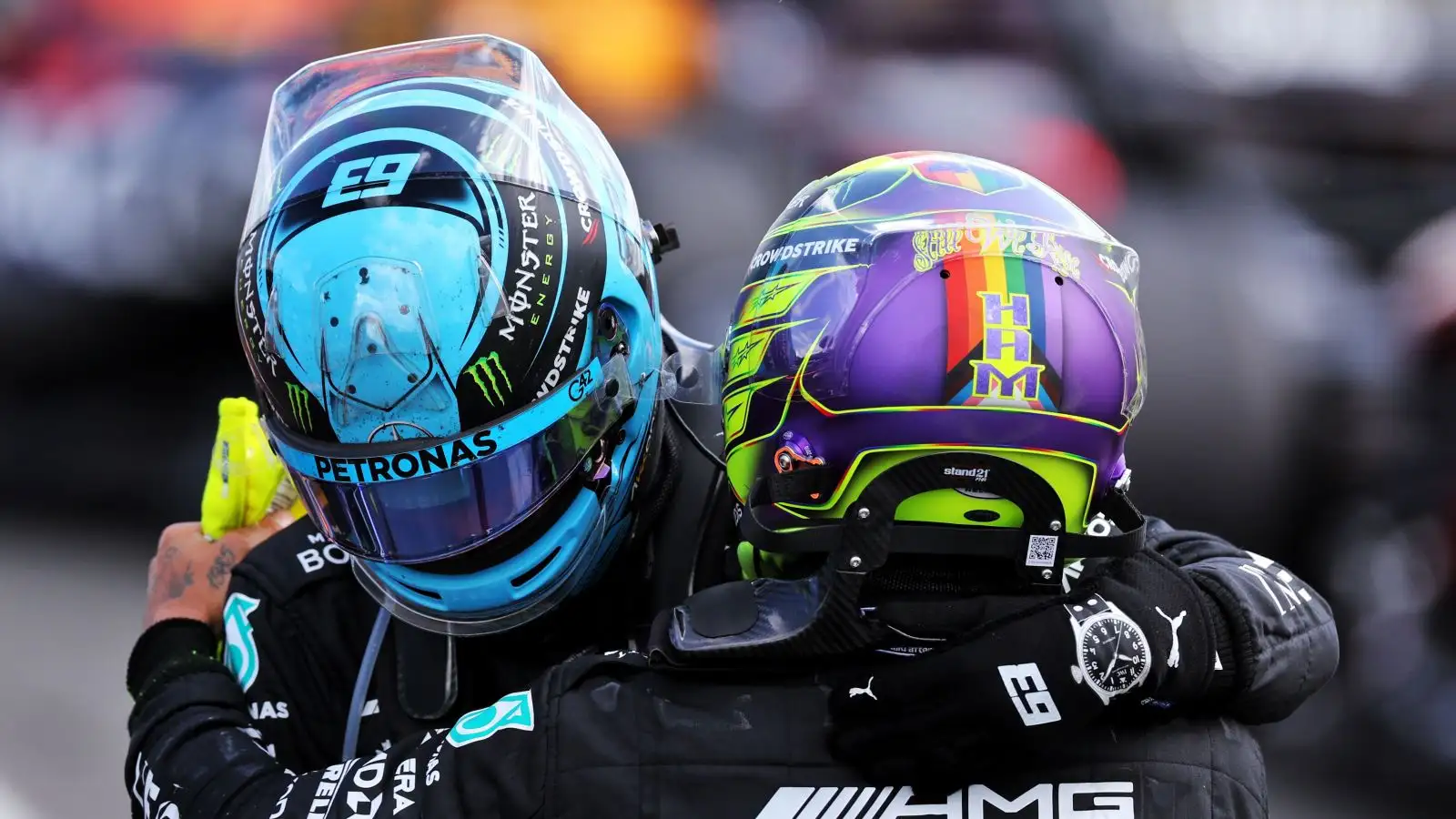 George Russell and Lewis Hamilton, Mercedes