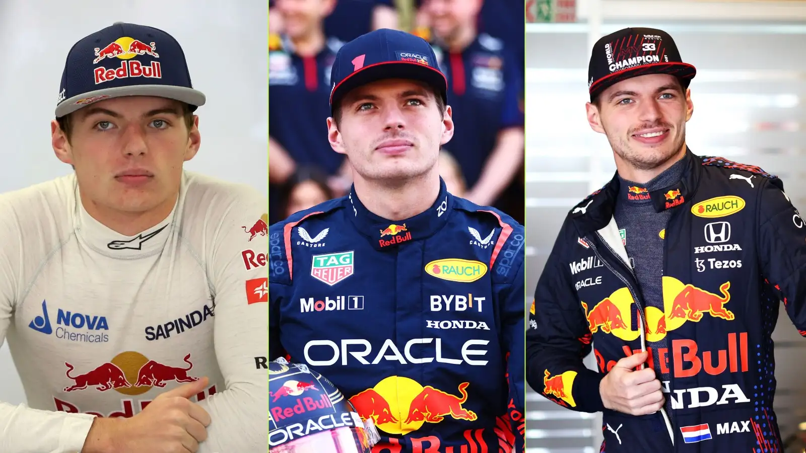 Max Verstappen through the years.
