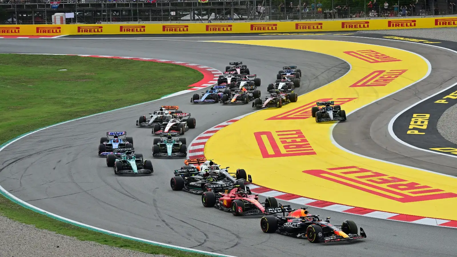 The start of the 2023 Spanish Grand Prix.