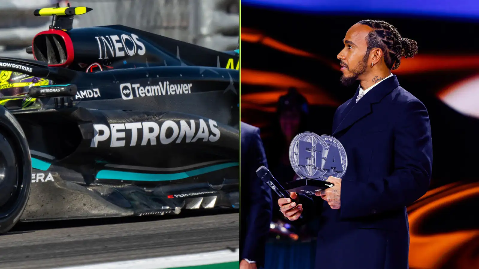 Mercedes' sidepods and Lewis Hamilton's FIA trophy made the headlines in Sunday's F1 news round-up.