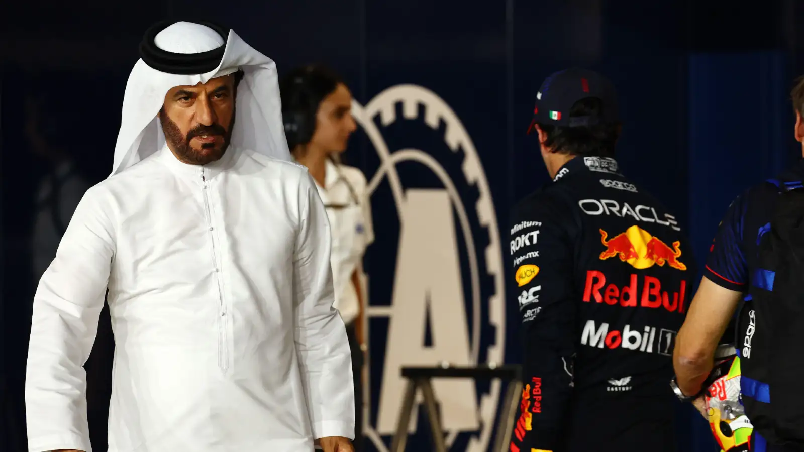 Mohammed Ben Sulayem, FIA President, in the paddock at the Abu Dhabi Grand Prix.