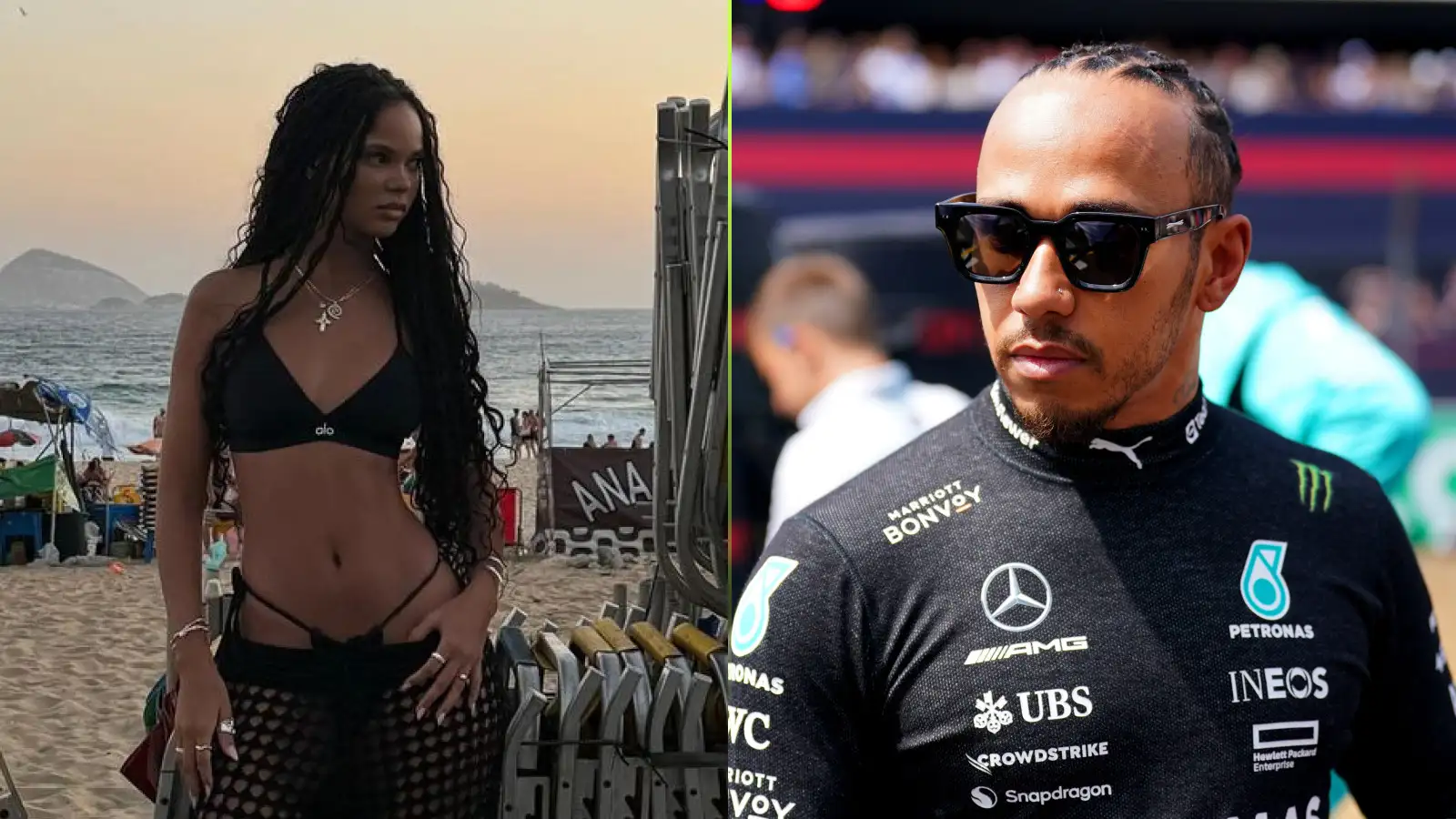 Mercedes' Lewis Hamilton - is he dating Brazilian model Juliana Nalu?