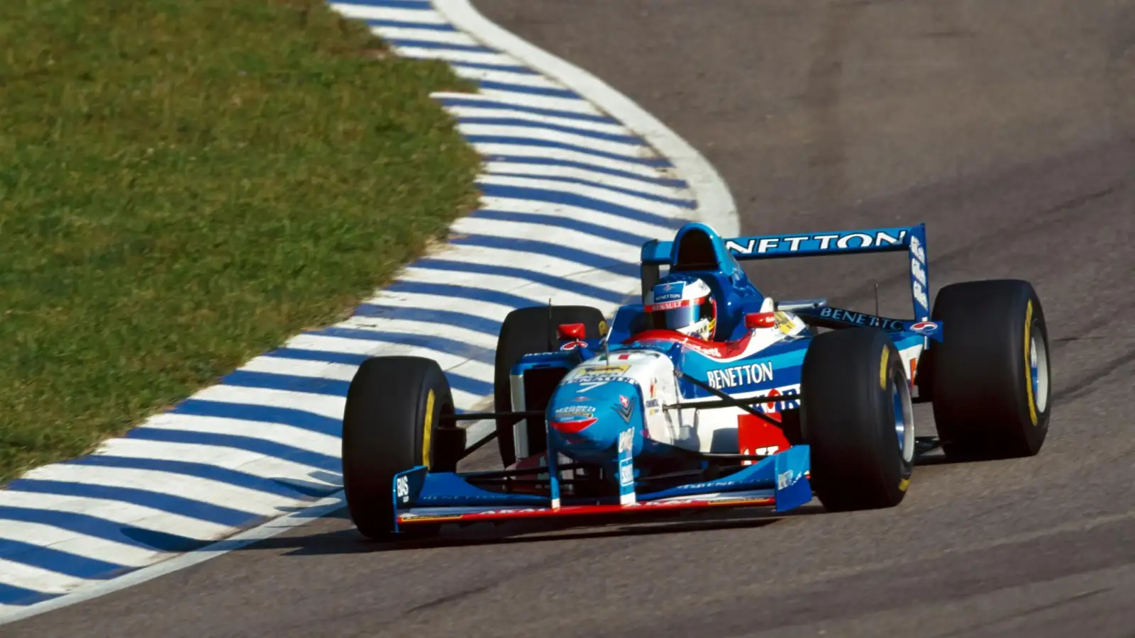 Jean Alesi in action for Benetton, subject of a 1997 documentary