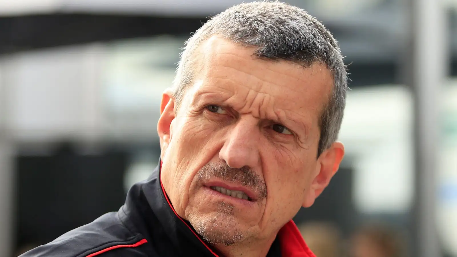 Former Haas team principal Guenther Steiner looking concerned.