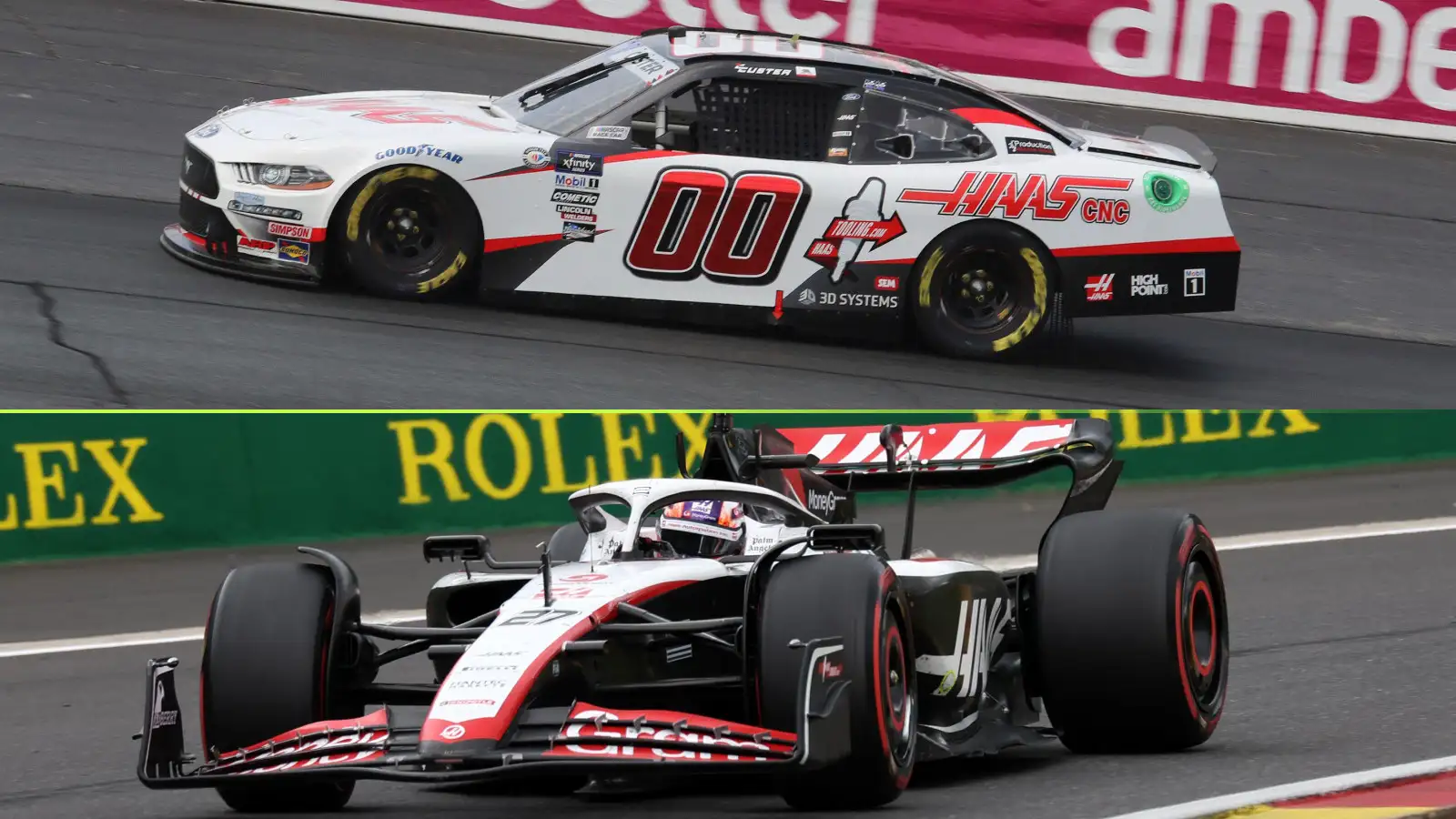 Haas racing in NASCAR and in F1 during the 2023 motorsport season.
