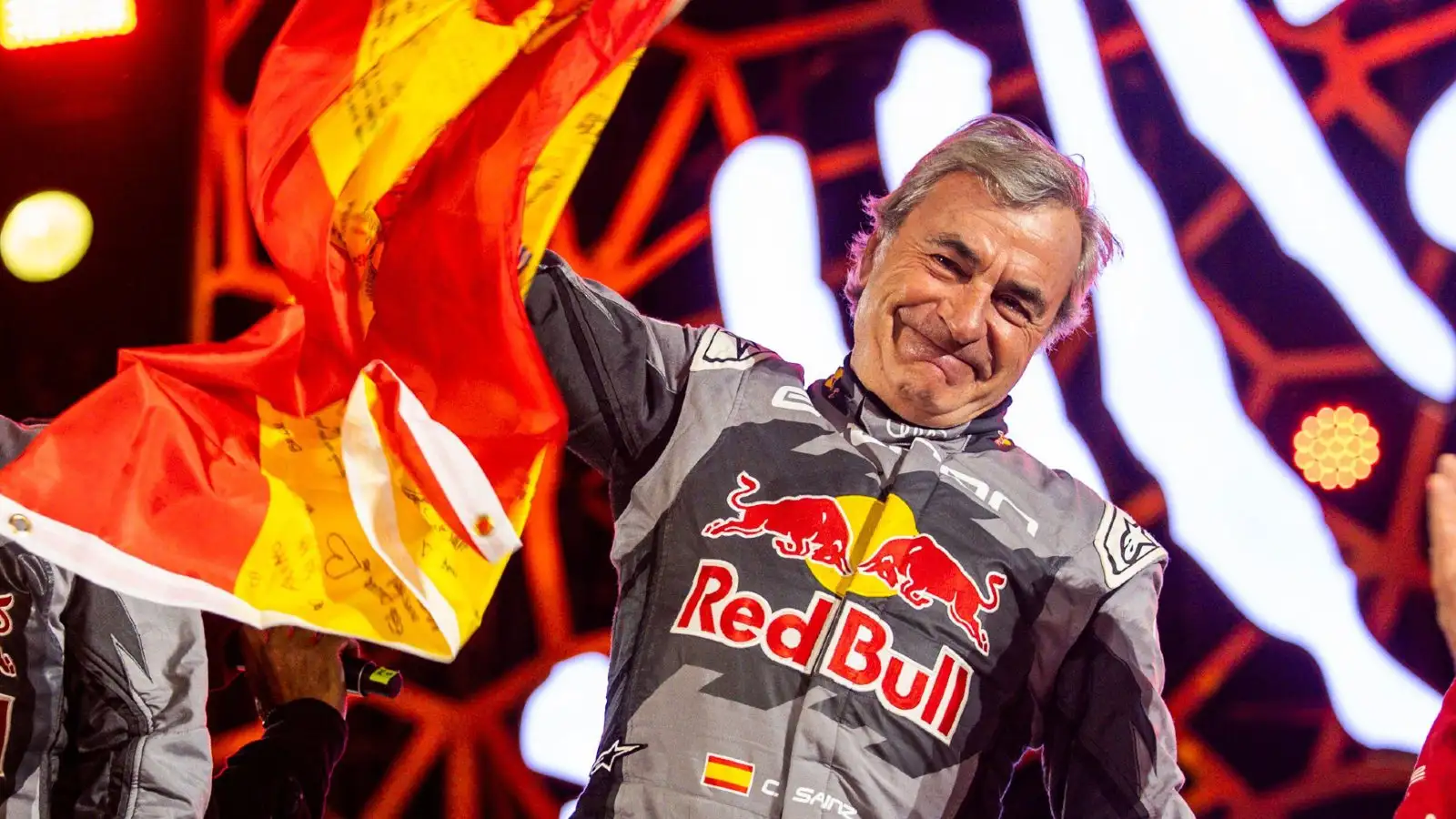 Carlos Sainz Snr celebrates an incredible fourth Dakar Rally win at the age of 61.