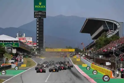 The start of the 2022 Spanish Grand Prix in Barcelona.