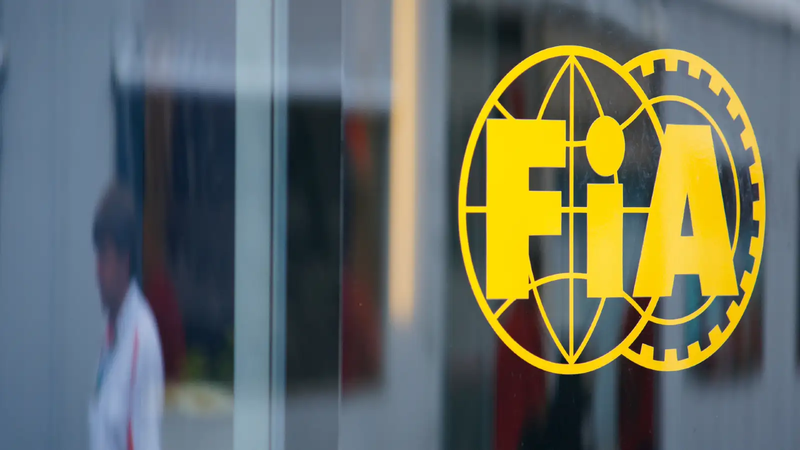 The FIA logo, as pictured on a motorhome.
