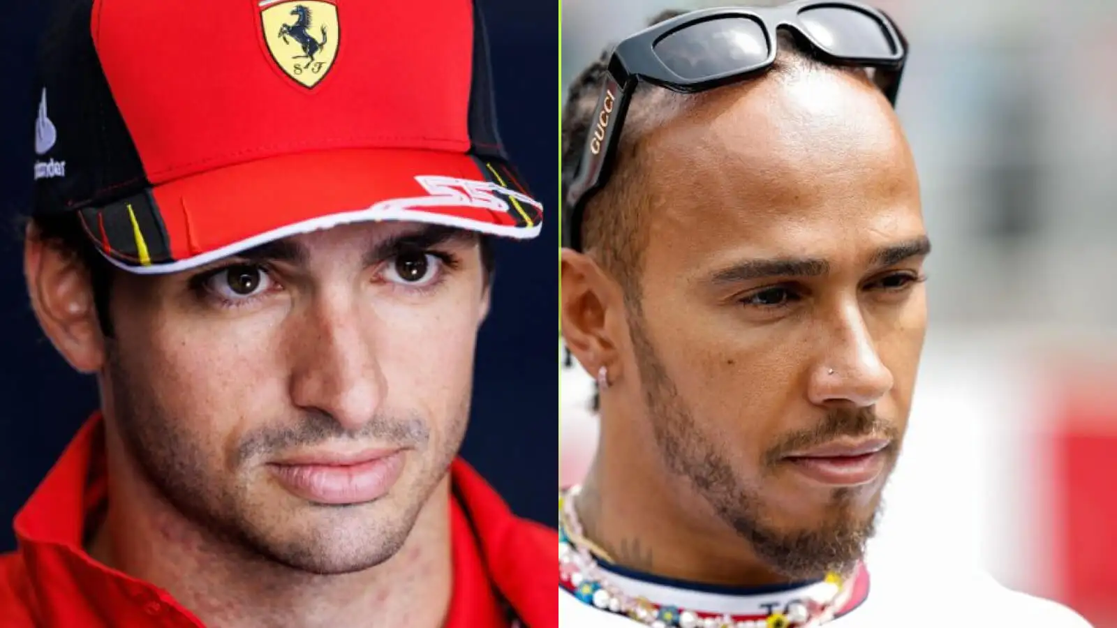 Carlos Sainz versus Lewis Hamilton