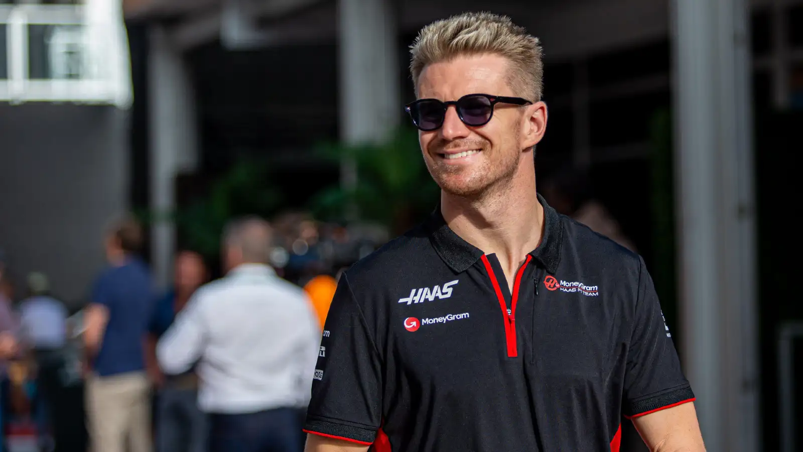 Nico Hulkenberg in the paddock at the 2023 United States Grand Prix.
