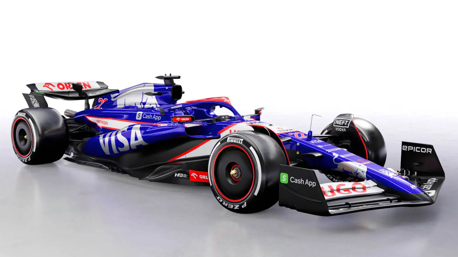 VCARB's 01 car for the 2024 F1 season.