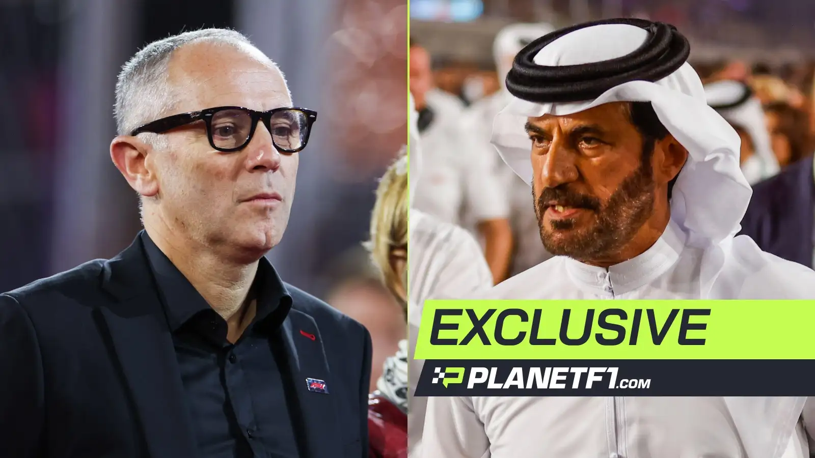 Stefano Domenicali and Mohammed Ben Sulayem