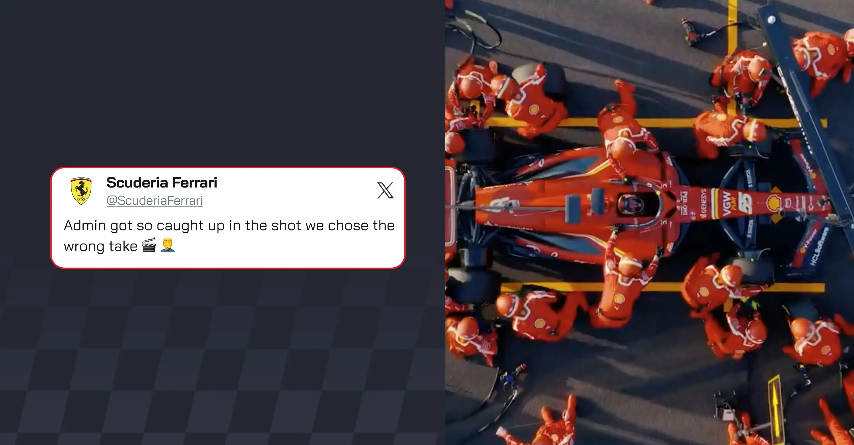 Ferrari's new social post