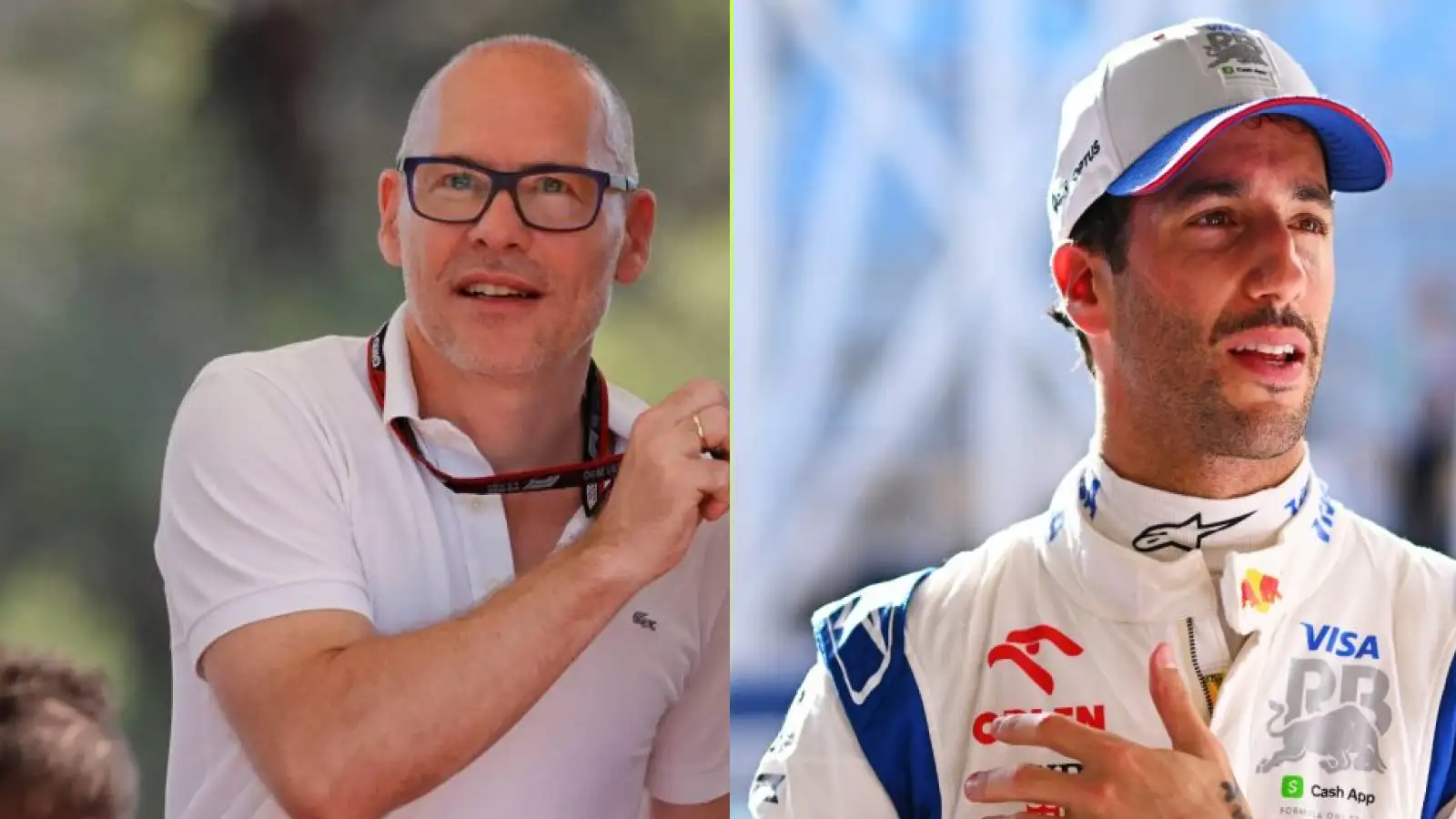 Jacques Villeneuve and Daniel Ricciardo