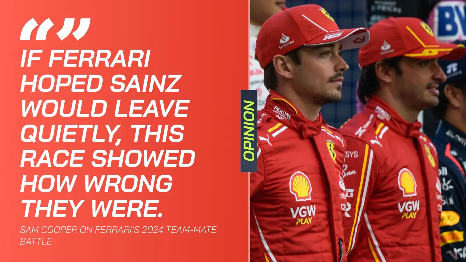 Charles Leclerc and Carlos Sainz