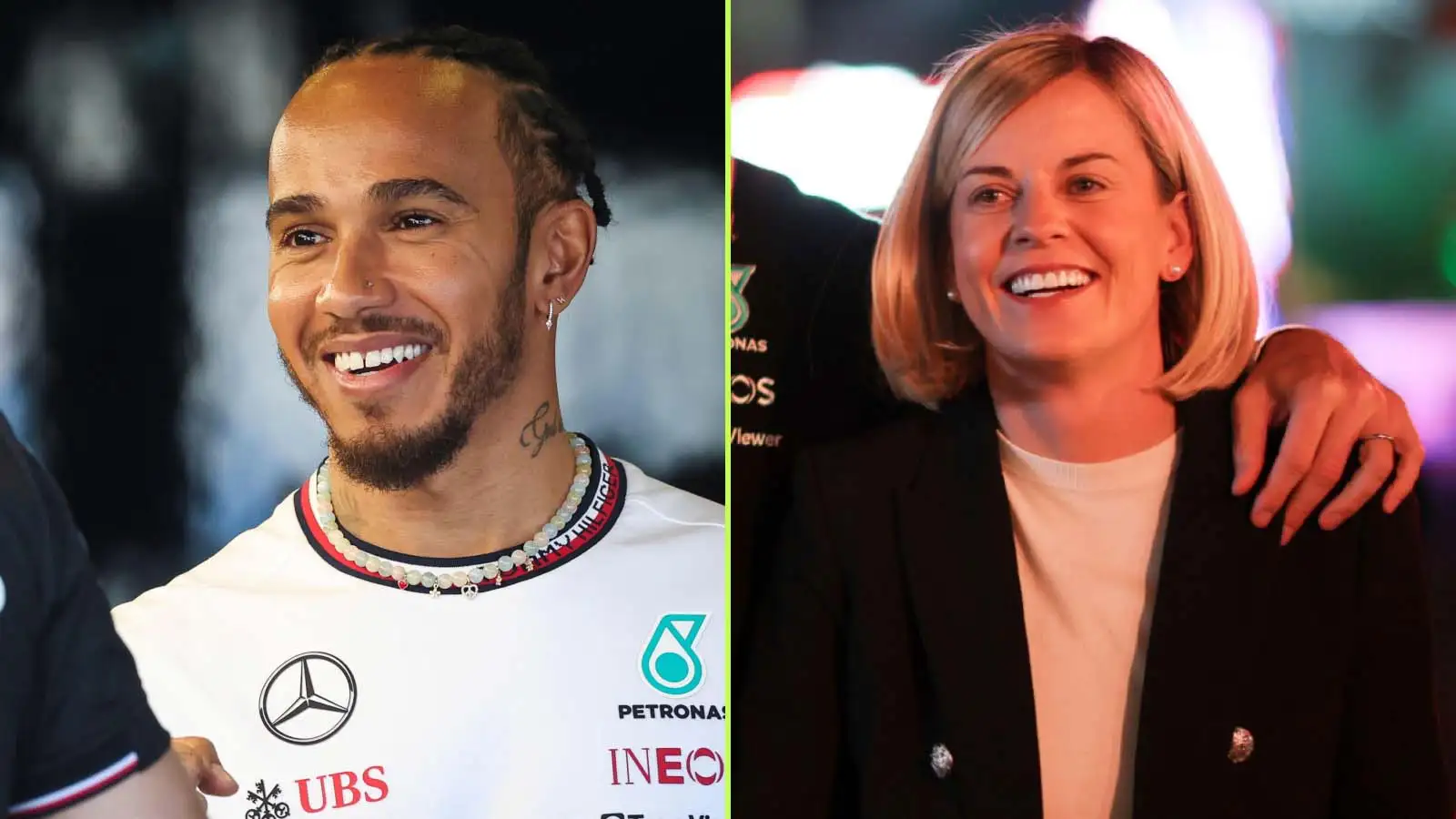 Lewis Hamilton and Susie Wolff.
