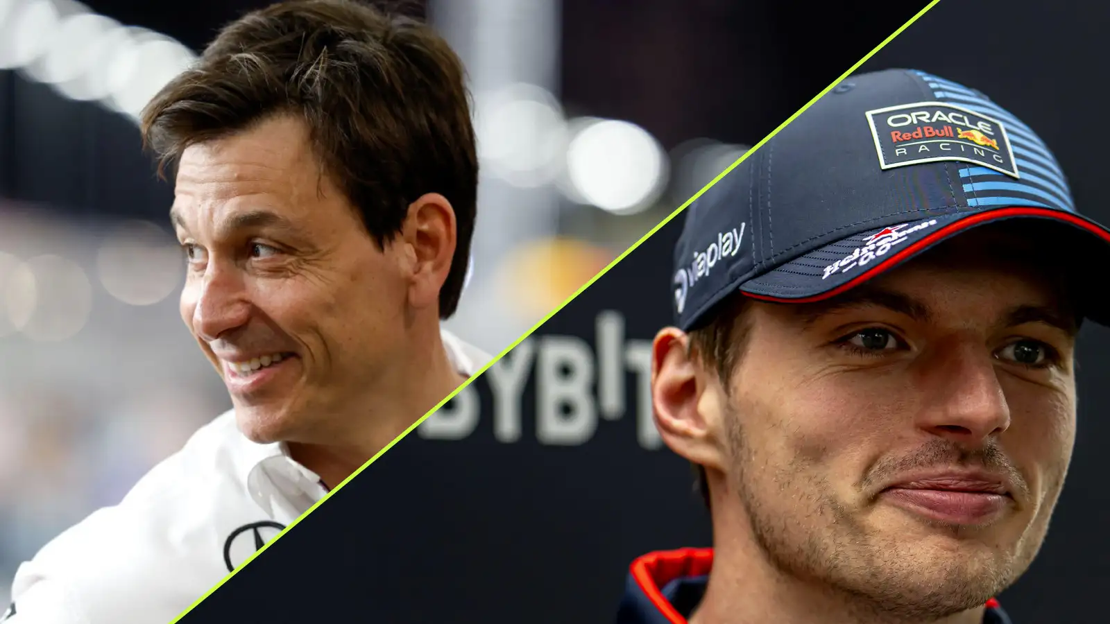 Toto Wolff, Max Verstappen, 2024 Australian Grand Prix.